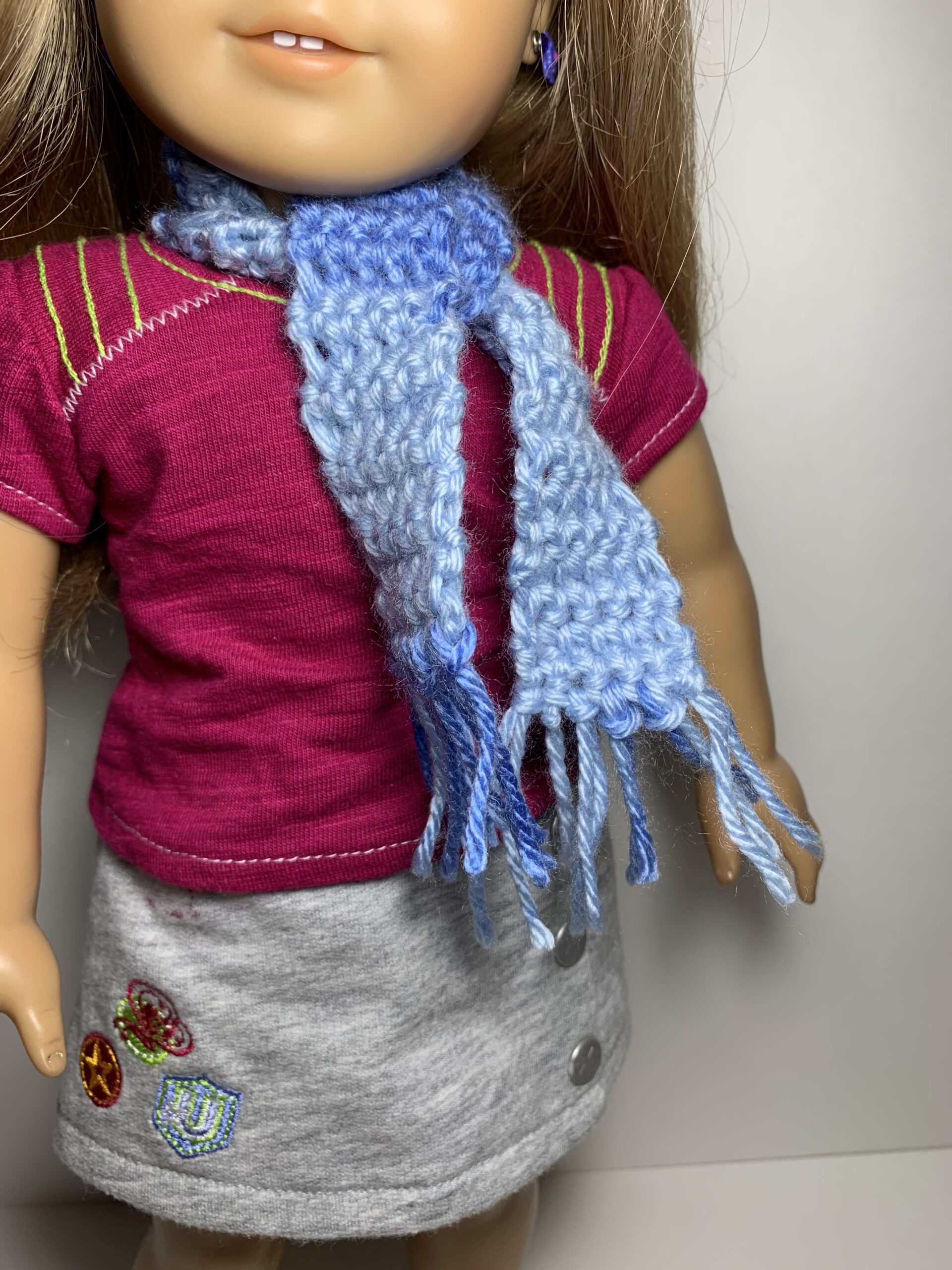 Doll Scarf: Free Crochet Pattern